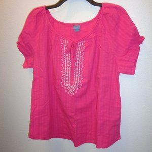 LAURA Scott Pink Top Size Large